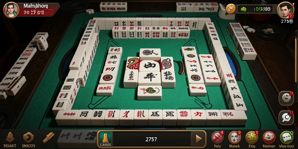 Tampilan gameplay Mahjong yang menawan dan penuh tantangan.