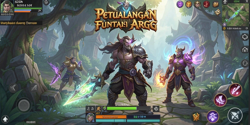 Tampilan pertarungan seru dalam 62IDN dengan karakter yang beraksi.