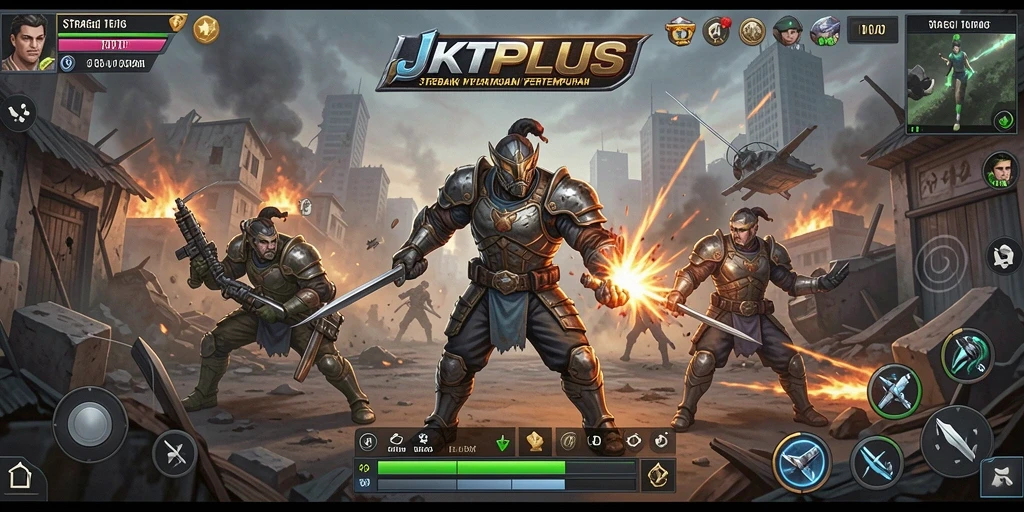 Screenshot JKTPLUS menampilkan momen intens dalam pertempuran strategi.