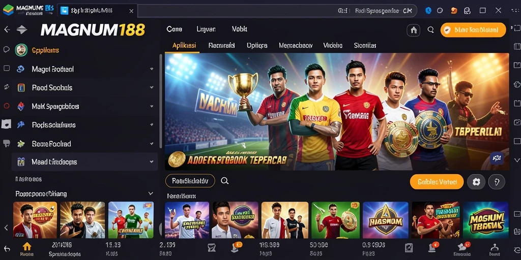 Screenshot gameplay Sportsbook MAGNUM188 dengan antarmuka yang menarik.