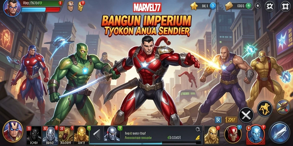Tampilan gameplay Tycoon yang menarik di MARVEL77.