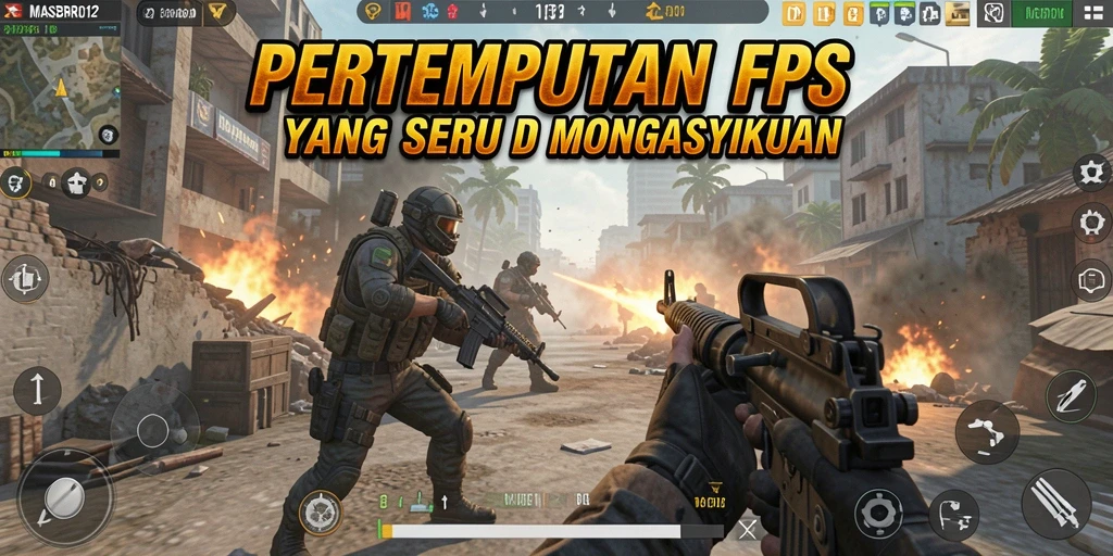 Tangkapan layar utama dari gameplay intens di MASBRO12.