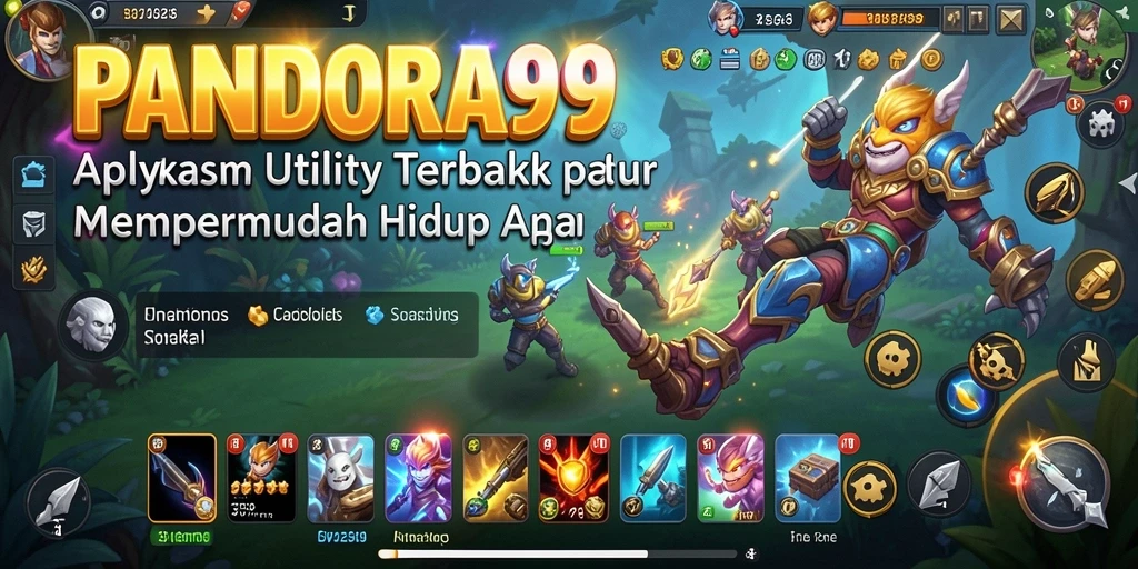 Tampilan utama PANDORA99 yang menampilkan berbagai fitur utility.