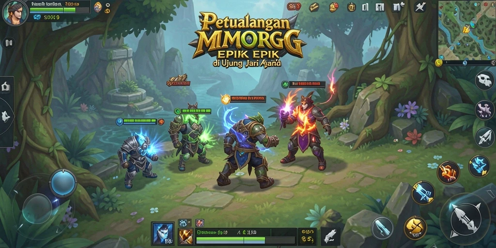 Tangkapan layar dari gameplay epik dalam S9S9, menampilkan pertarungan seru.