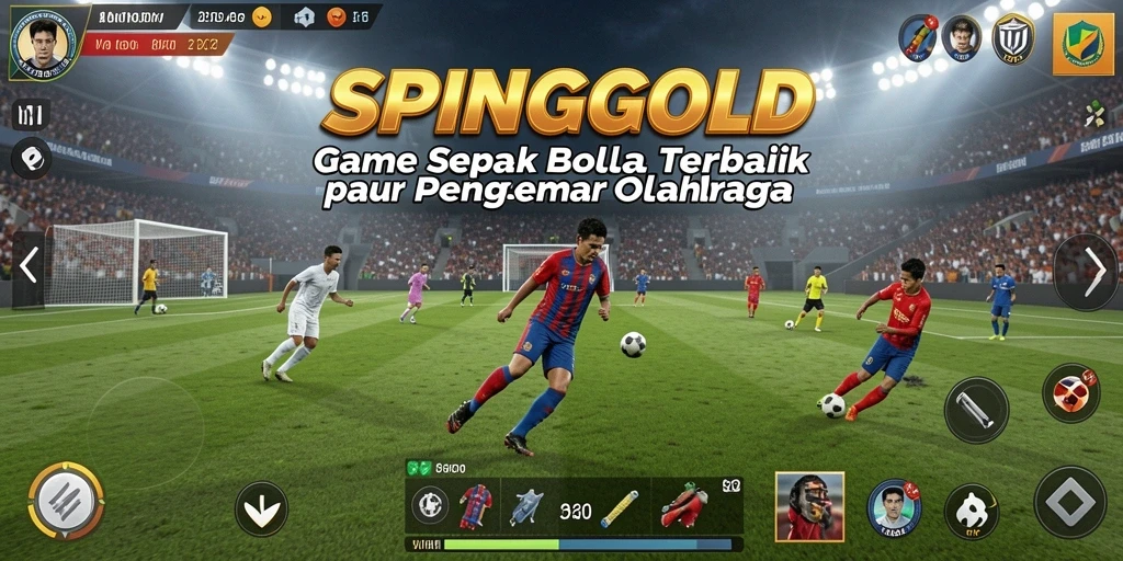 Tampilan gameplay SPINGOLD yang realistis dan menegangkan saat pertandingan.