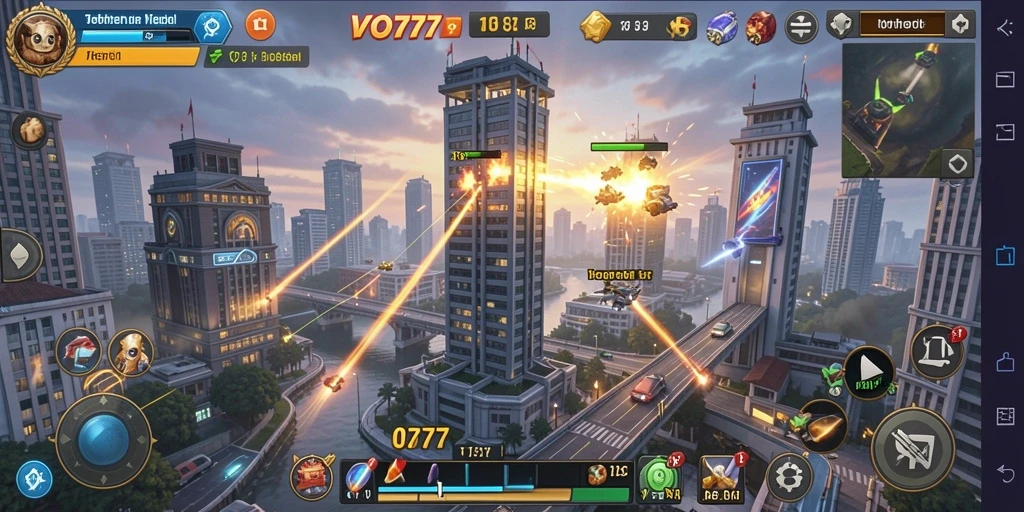 Tampilan menakjubkan dari gameplay VO777 dalam strategi Tower Defense.