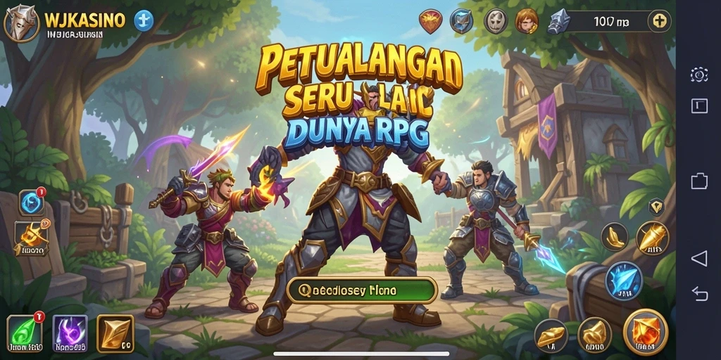 Screenshot gameplay WJKASINO menampilkan petualangan seru dalam dunia RPG.